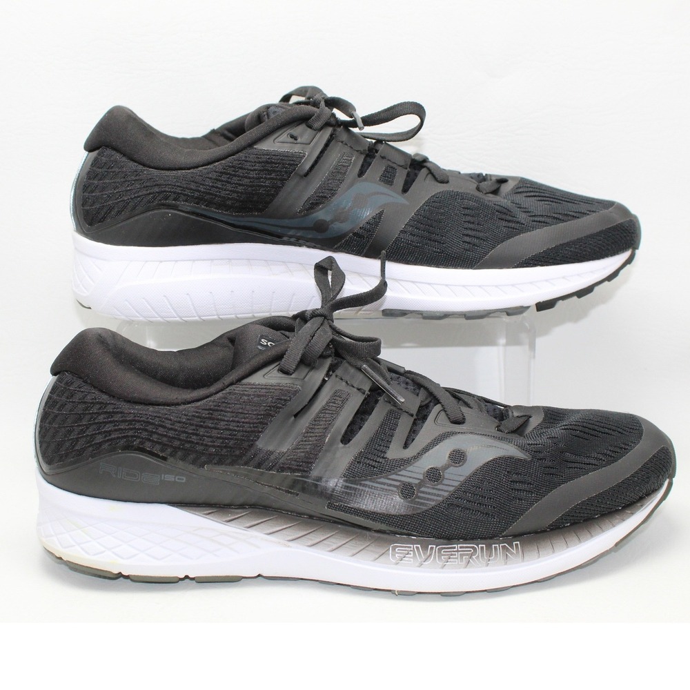 Saucony‎ Ride ISO Mens Running Shoes Black White S20444-2 Size 11.5